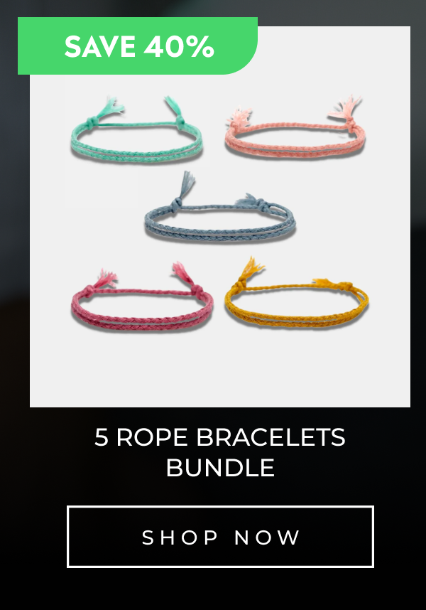 5 Rope Bracelets Bundle (Save 40%)